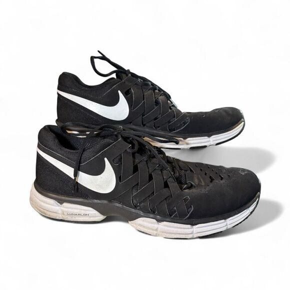 Nike Lunar Fingertrap Black Suede Men’s Sneakers Size 13 Training Running Shoes - Picture 1 of 11
